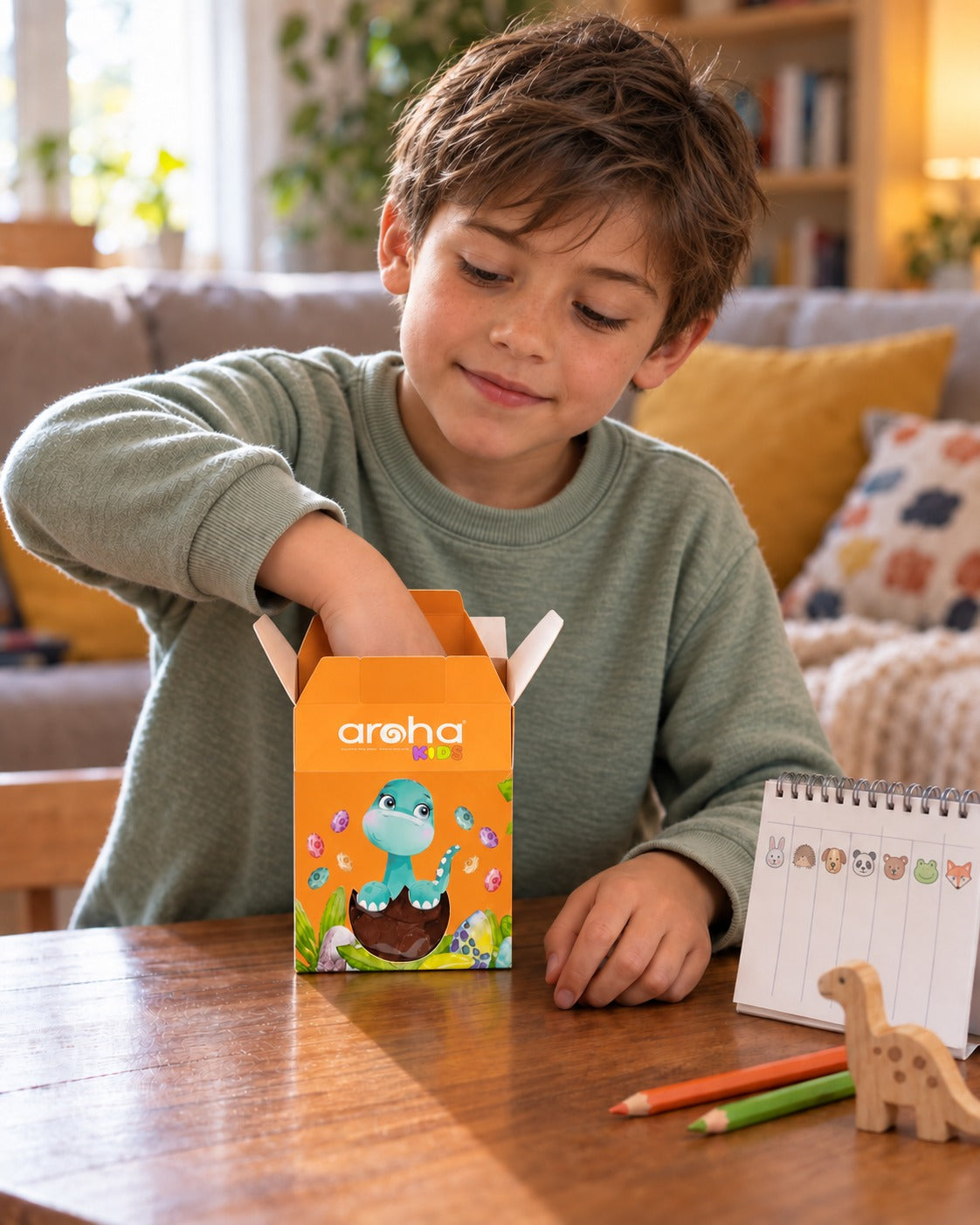 Kids Sevimli Hayvanlar Figürlü Sütlü Çikolata 210 g
