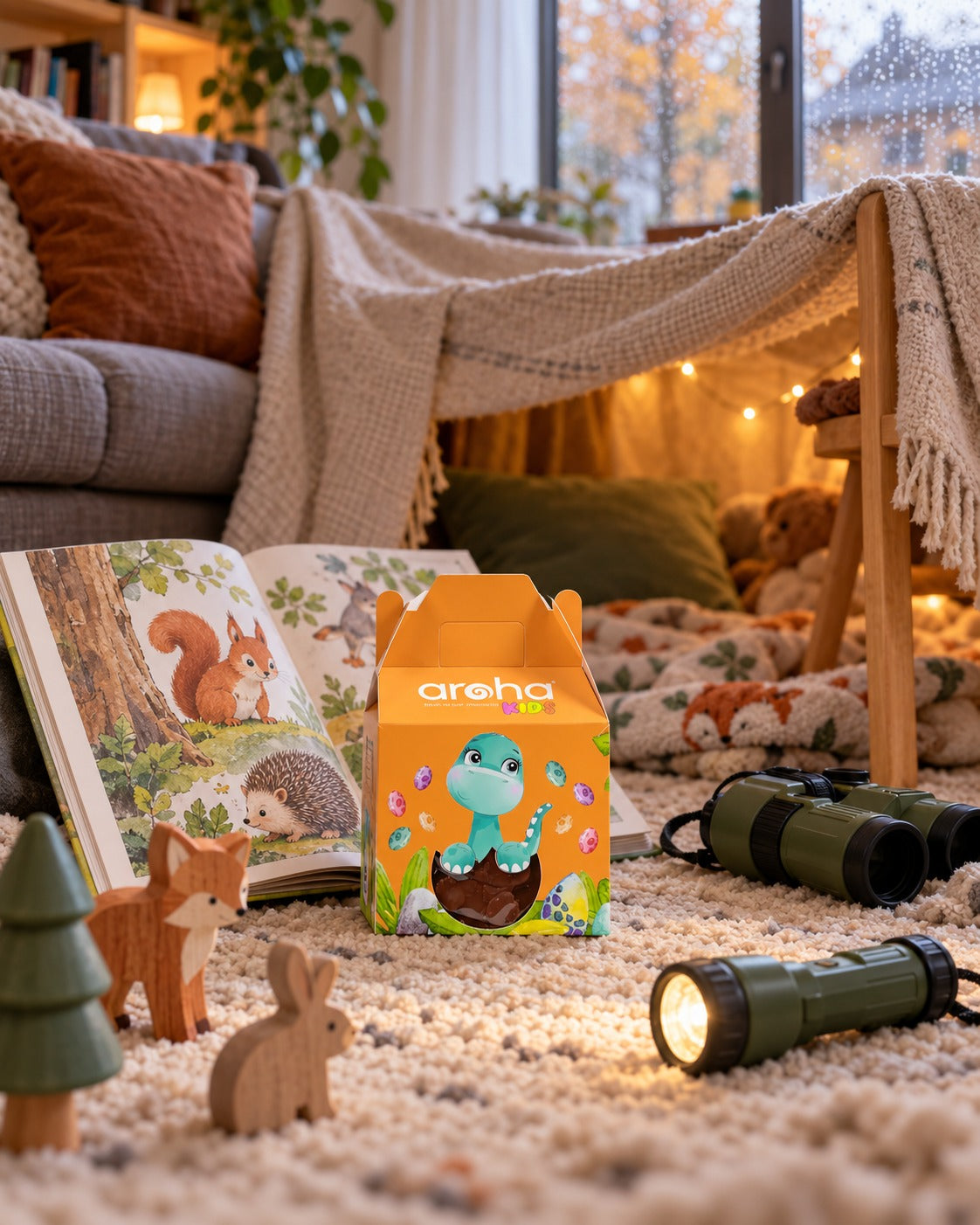 Kids Sevimli Hayvanlar Figürlü Sütlü Çikolata 210 g