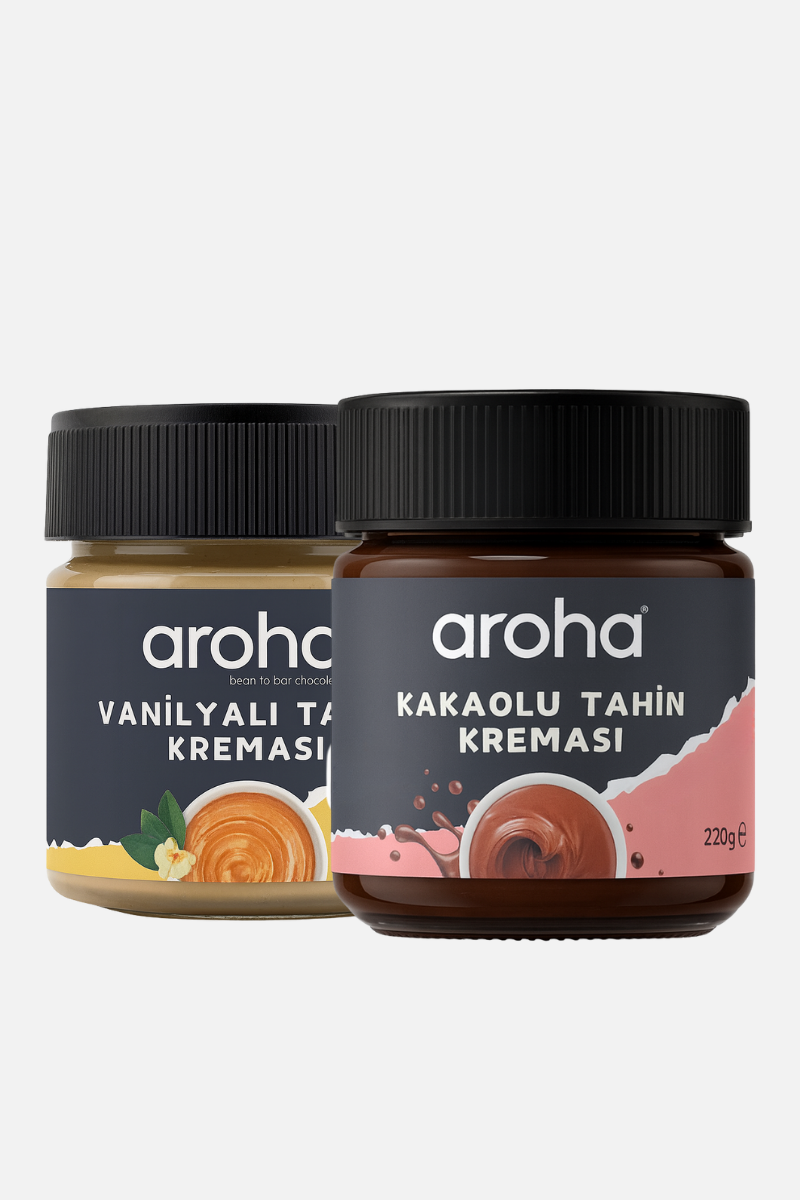 Tahin Kreması Tadım Seti | Vanilyalı & Kakaolu