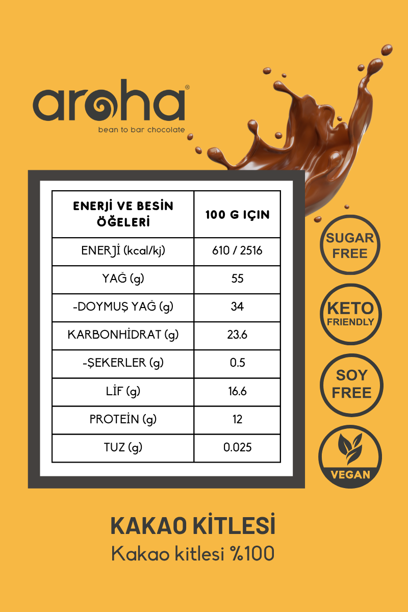 Kakao Kitlesi %100 Kakao - 500 g