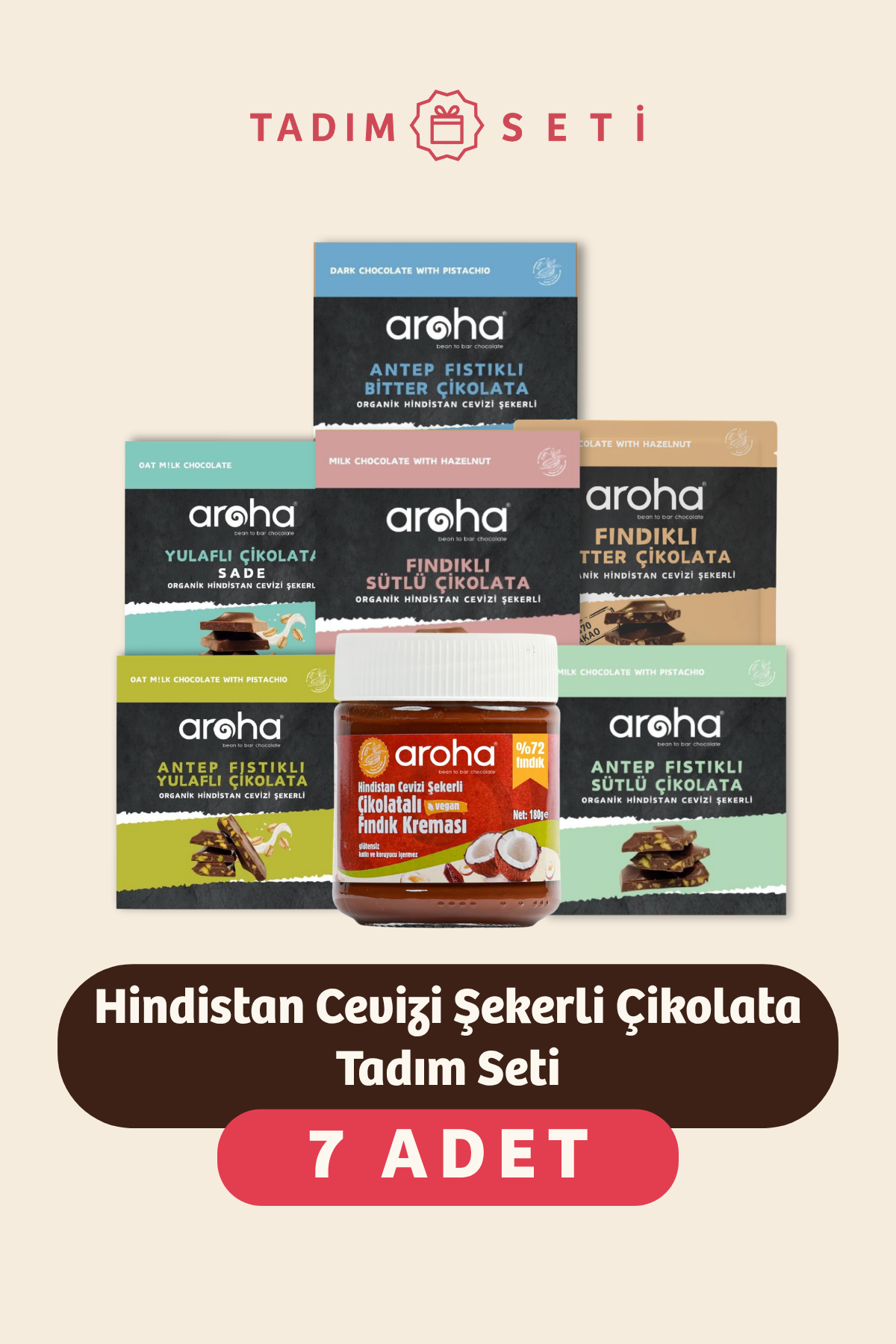 Hindistan Cevizi Şekerli Çikolata Tadım Seti