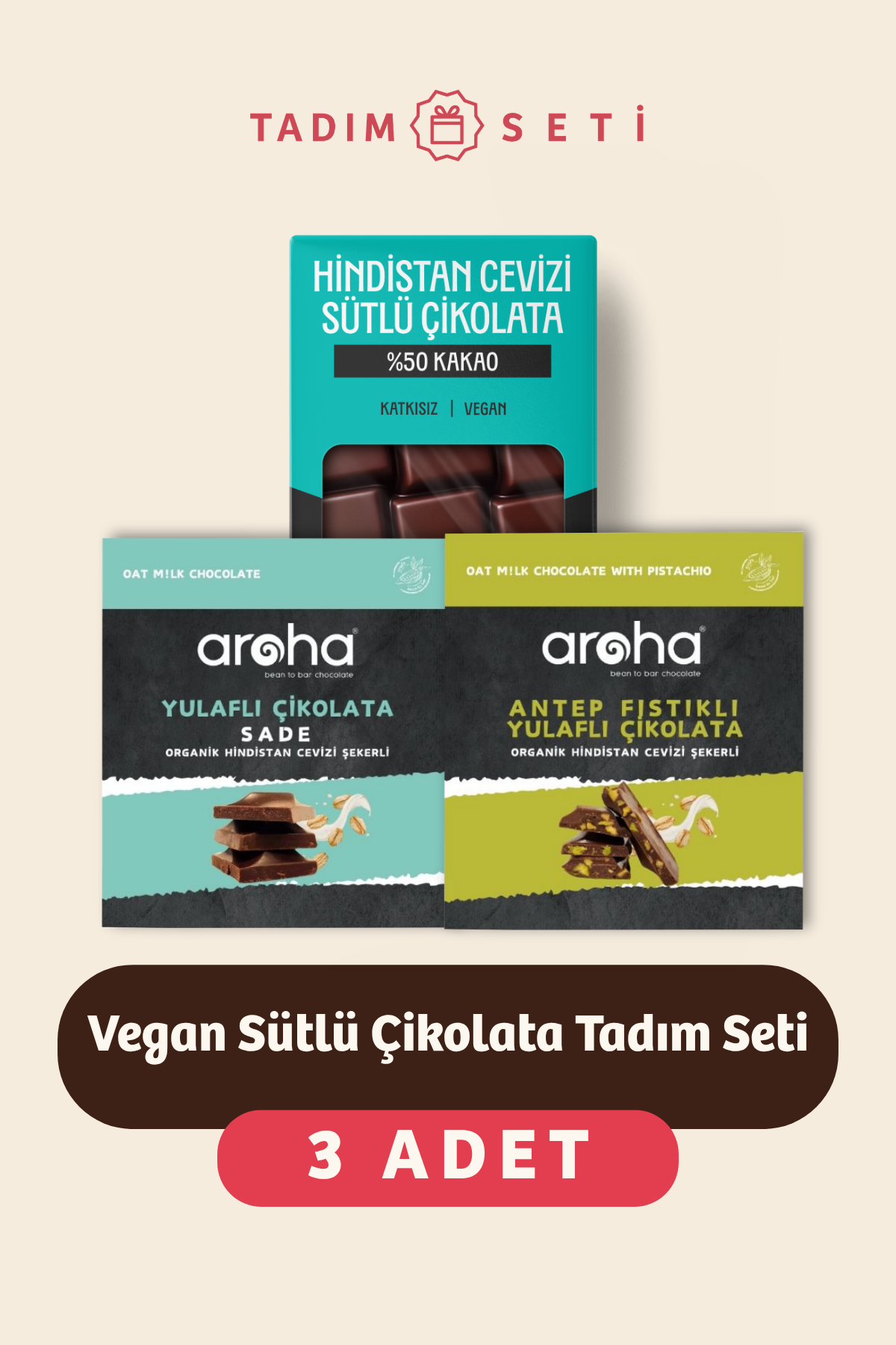 Vegan Sütlü Çikolata Tadım Seti