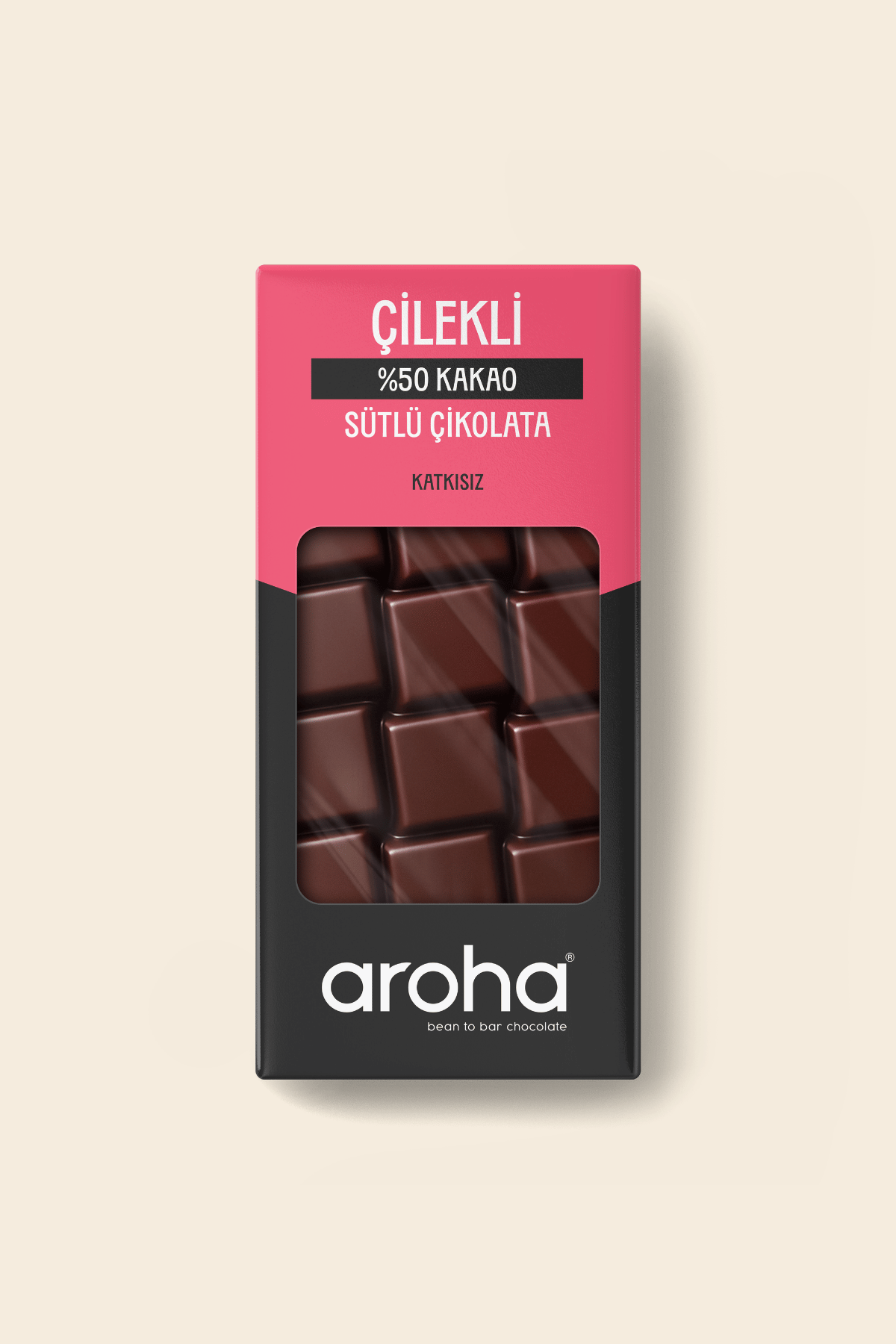 %50 Kakao Çilekli Sütlü Çikolata 85 g