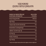 % 50 Kakao Çilekli Sütlü Çikolata 85 g görsel 5