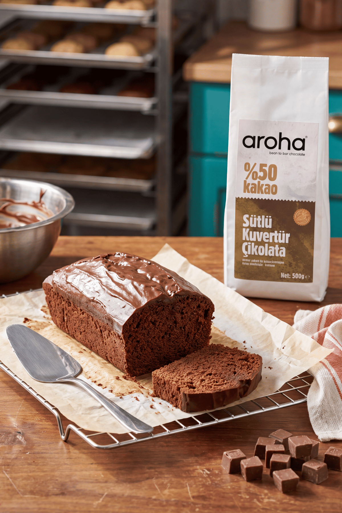 %50 Kakao Sütlü Kuvertür Çikolata 500 g