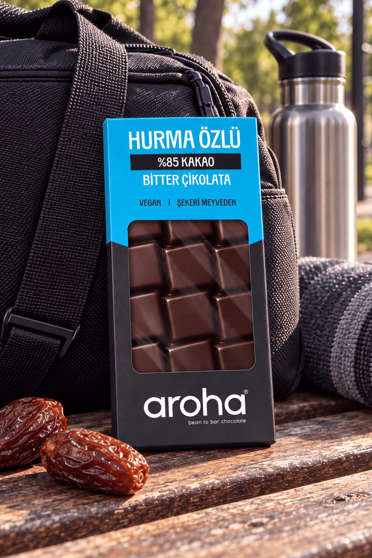 %85 Kakao Hurma Özlü Bitter Çikolata 80 g