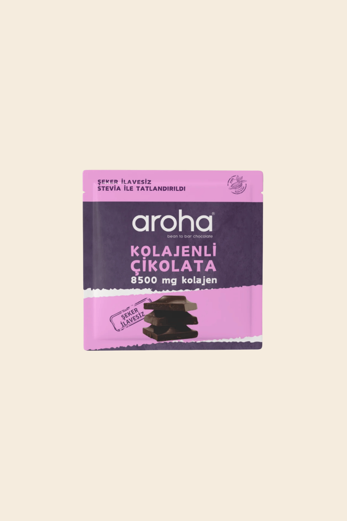 Kolajenli Çikolata Şeker İlavesiz 40 g