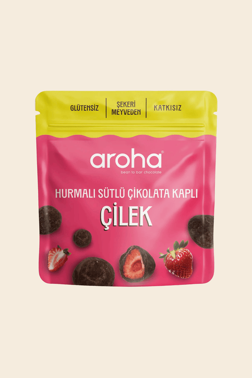 Hurmalı Sütlü Çikolata Kaplı Çilek