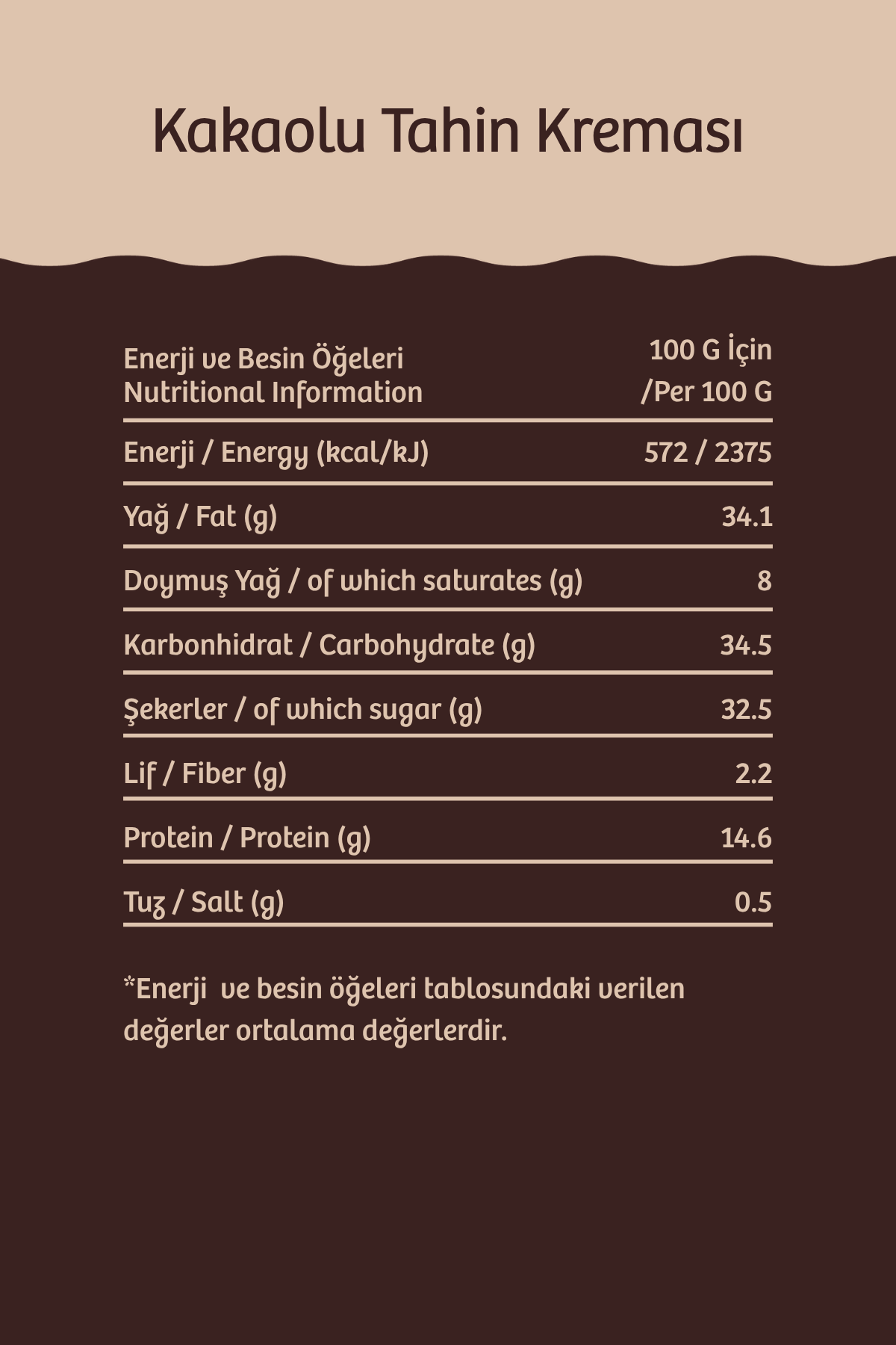 Kakaolu Tahin Kreması 220 gr