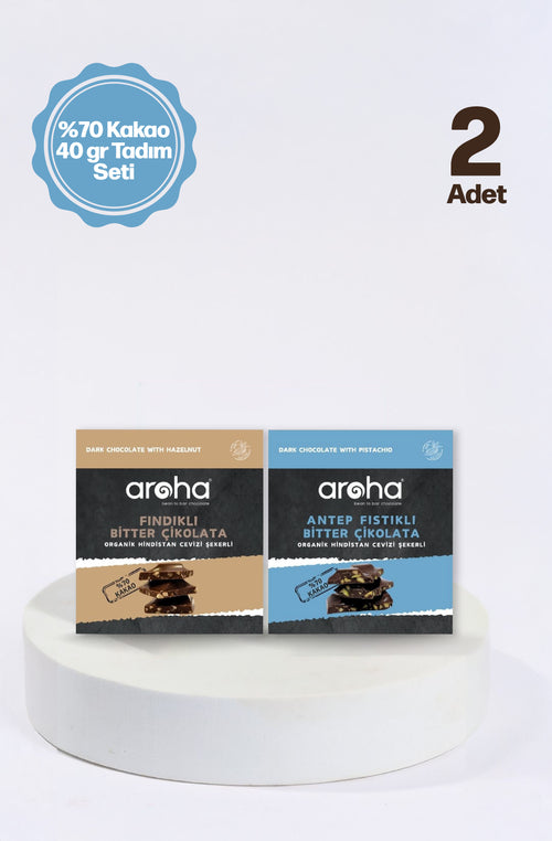%70 Kakao 40 gr Çikolata Tadım Seti