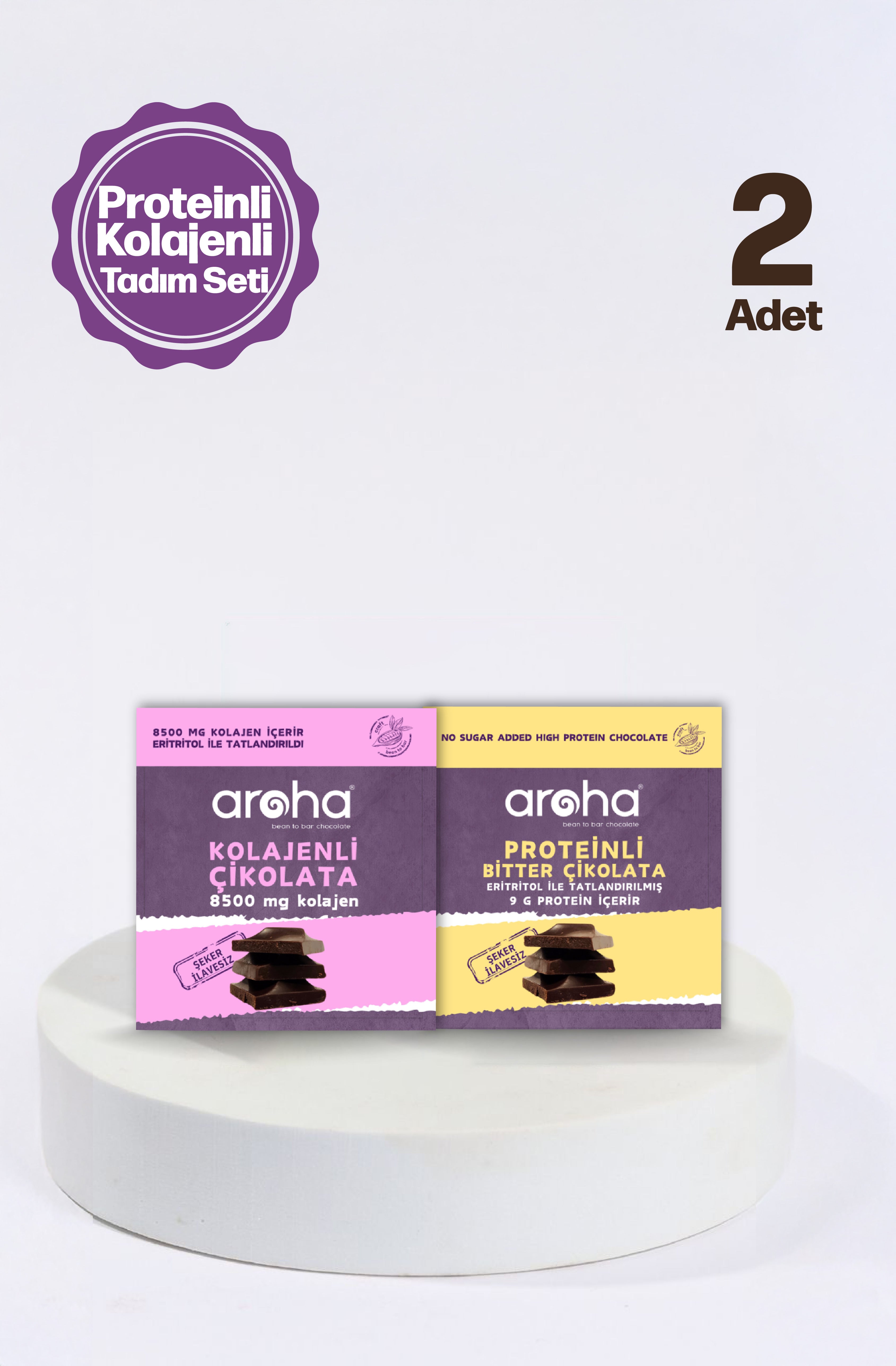 Proteinli Kolajenli Çikolata Tadım Seti