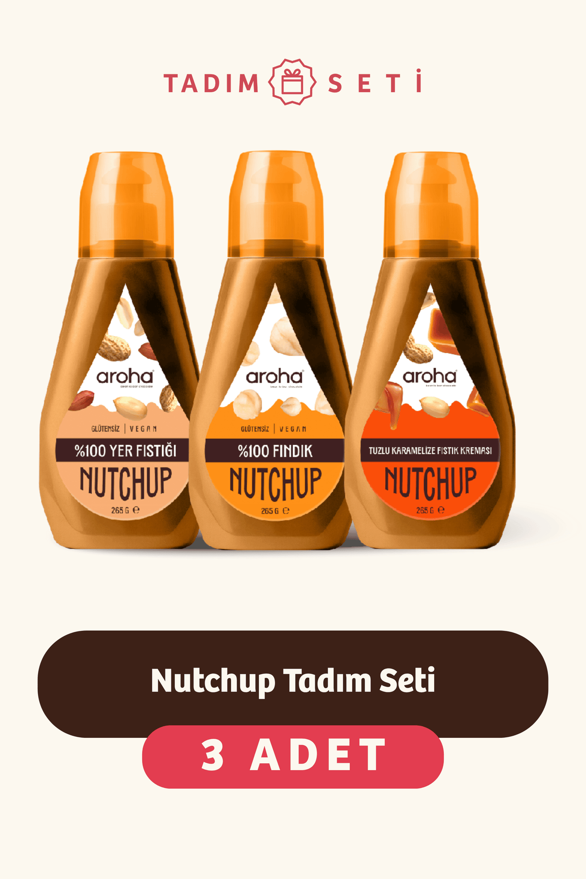Nutchup 3'lü Tadım Seti