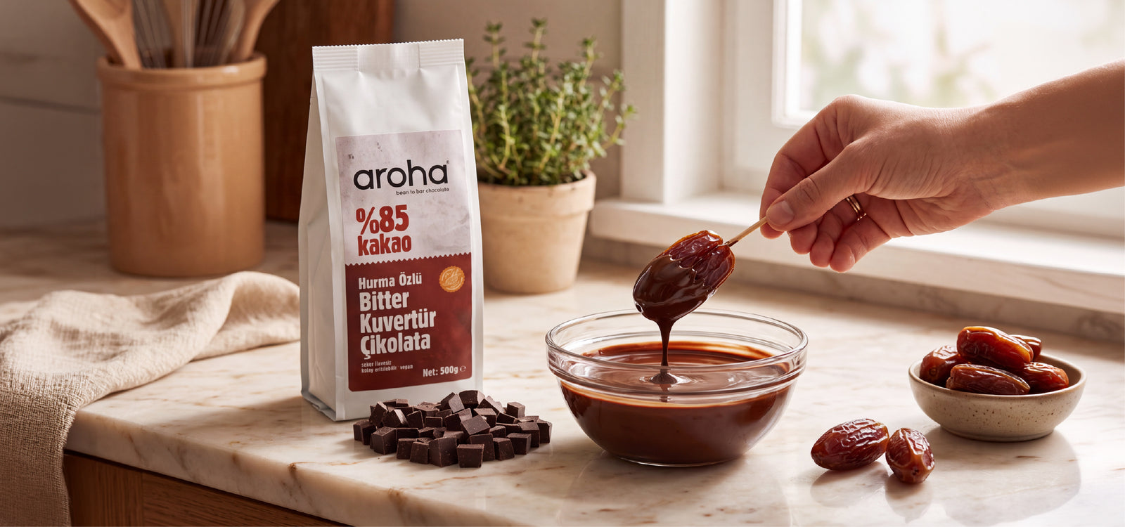 Vegan Kuvertür Çikolata
