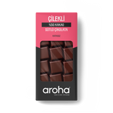% 50 Kakao Çilekli Sütlü Çikolata 85 g görsel 1