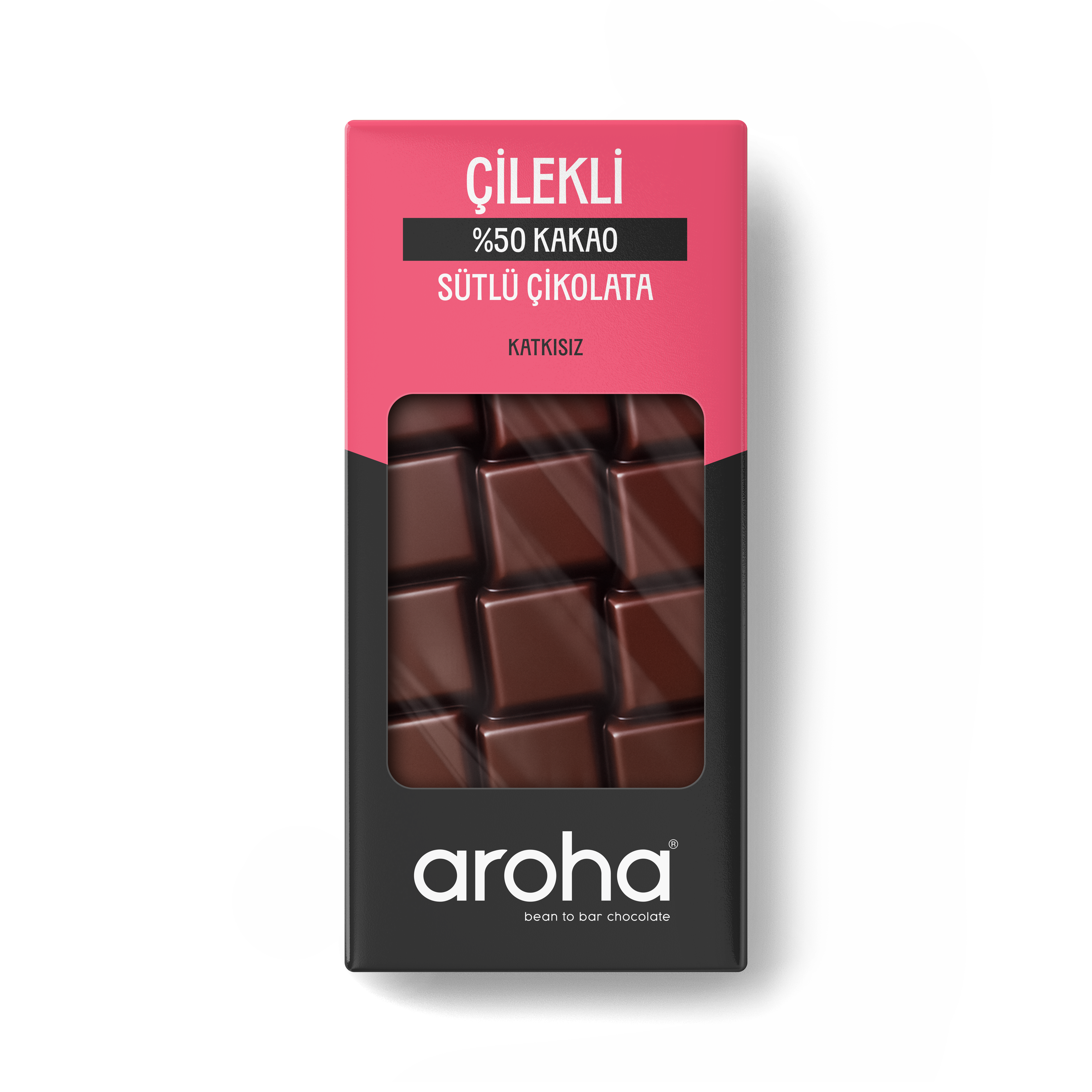 % 50 Kakao Çilekli Sütlü Çikolata 85 g