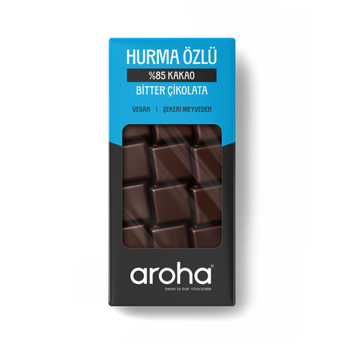 %85 Kakao Hurma Özlü Bitter Çikolata 80 g