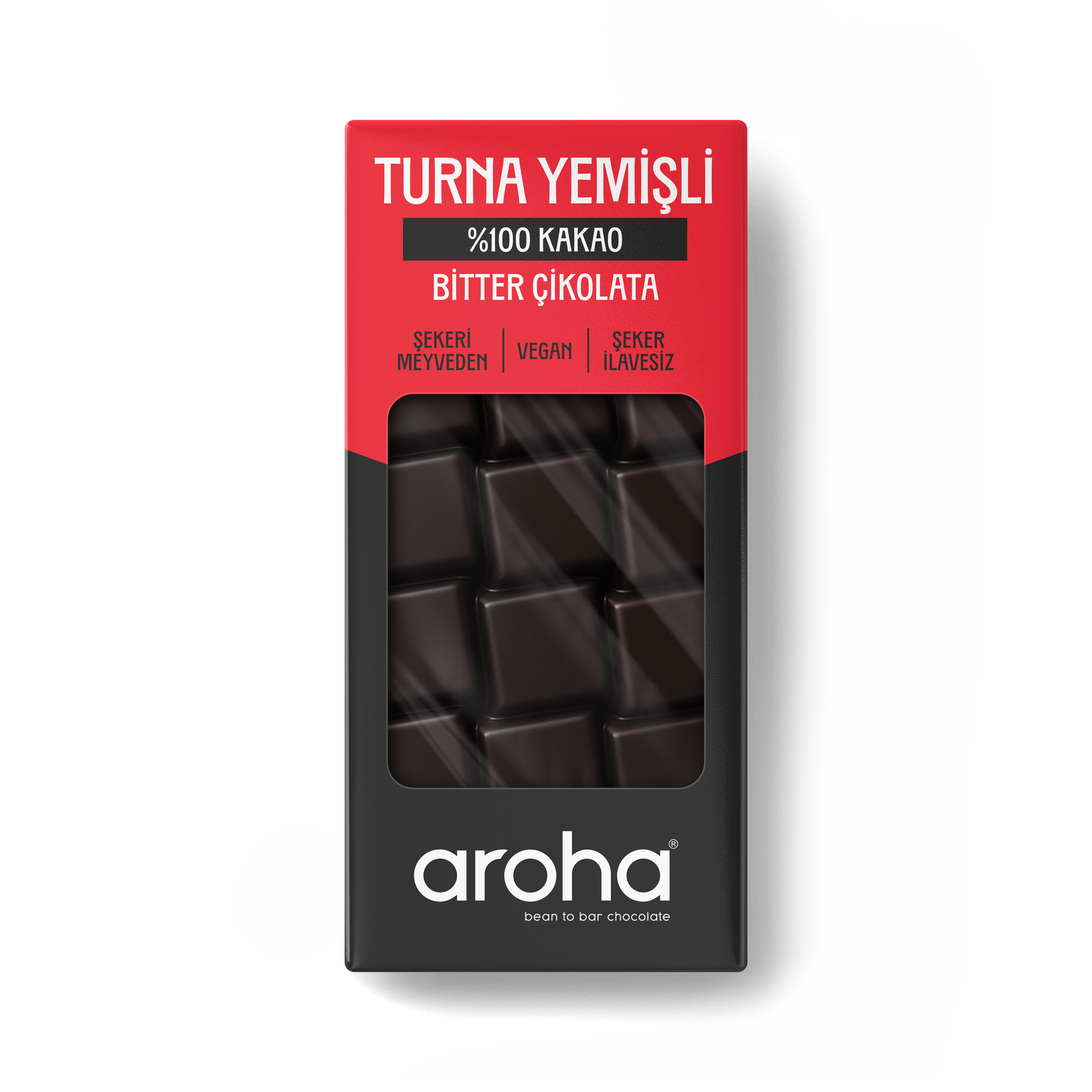 %100 Kakao Turna Yemişli Şeker İlavesiz Bitter Çikolata - 110 g